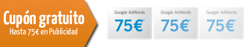 Cupón grauito 75€ Google Adwords